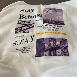 SHEIN White Graphic Sweatshirt